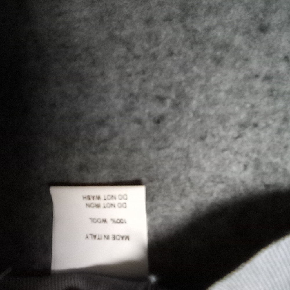 Italian Wool Fedora Grey /purple gunia feather Accent - Picture 7 of 12